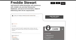 Desktop Screenshot of freddiestewart.com